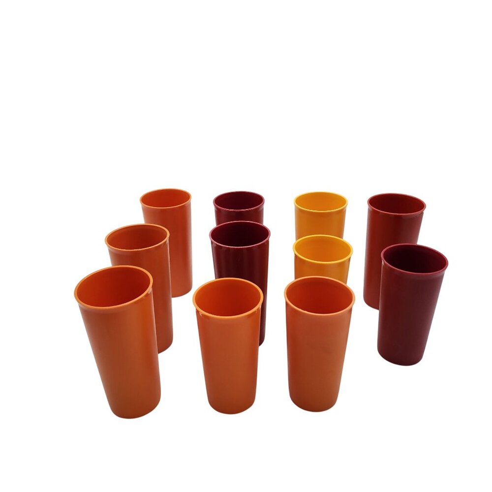 11 Tupperware 12 & 8 Oz Glasses Tumblers